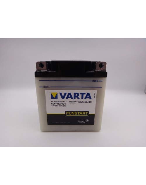 Varta 12N5.5A-3B 12v 6ah 58A EN baterie moto cod 506012 Funstart 